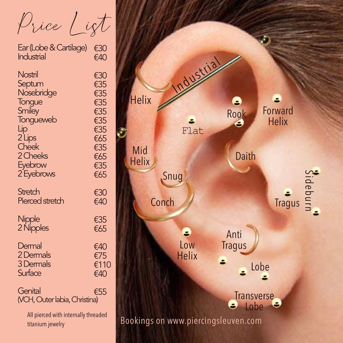 Butchs tattoo and 2025 body piercing prices