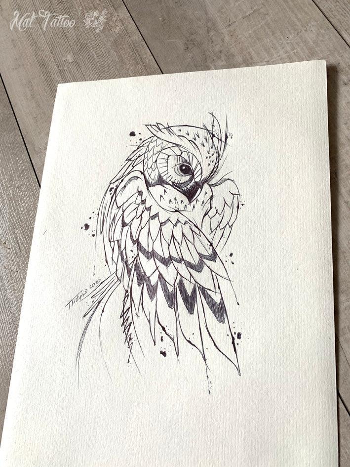Owl sketch €175