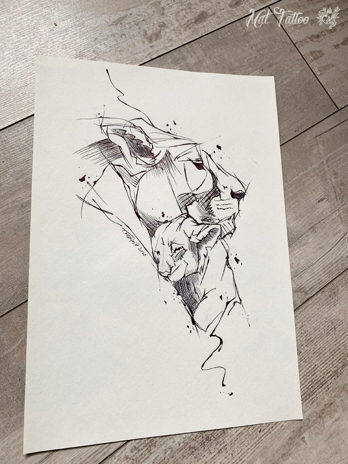 Lioness Sketch €225