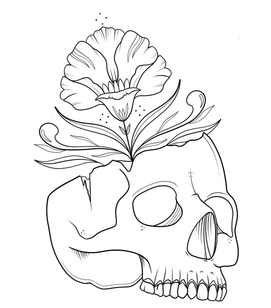 Skull Flower €200